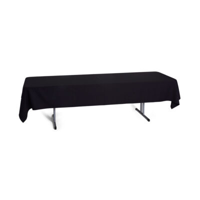 Black Poly - Trestle Cloth 8 - 10 Seater