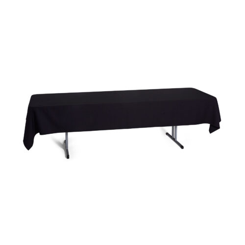 Black Poly - Trestle Cloth 8 - 10 Seater